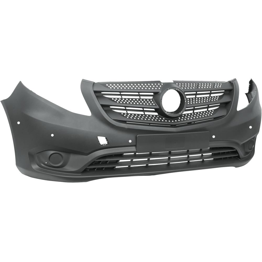 paraurti anteriore grigio senza sede fendi con fori park assist mod vito mercedes vito w447 2014 2019 me9121021
