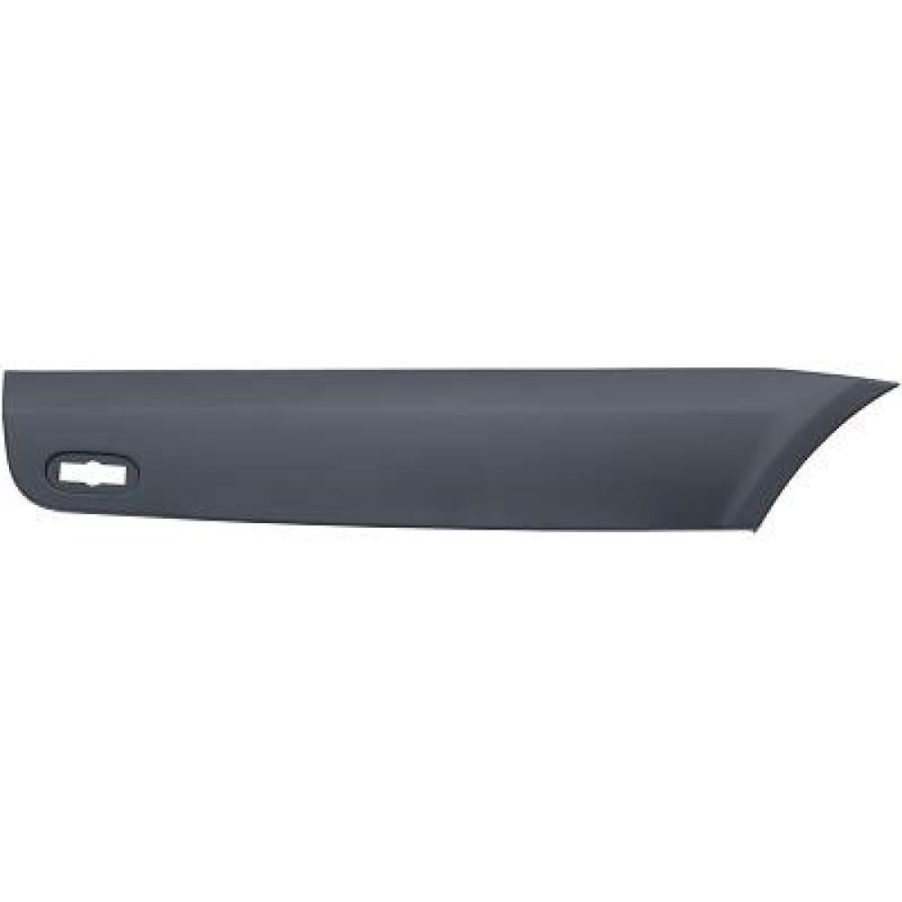 modanatura parafango posteriore sinistro parte anteriore nera goffrata con clips con foro luce ingombro mod passo lungo mercedes sprinter 2006 2013 me9191474