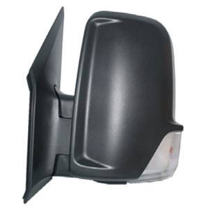 retrovisore sinistro manuale nero con fanale convesso volkswagen crafter 2005 2011 me9197004