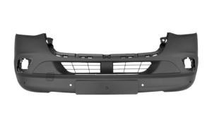 paraurti anteriore nero goffrato con tappo coprigancio con sede fendi con fori pdc e park assist supporti mercedes sprinter 2018 me9231042