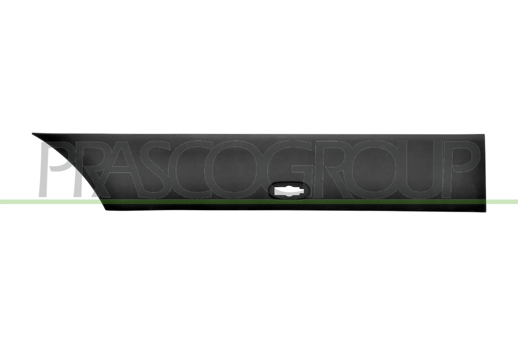 modanatura parafango posteriore destro parte anteriore nera goffrata con clips con foro luce ingombro mod passo lungo mercedes sprinter 2018 me9231433