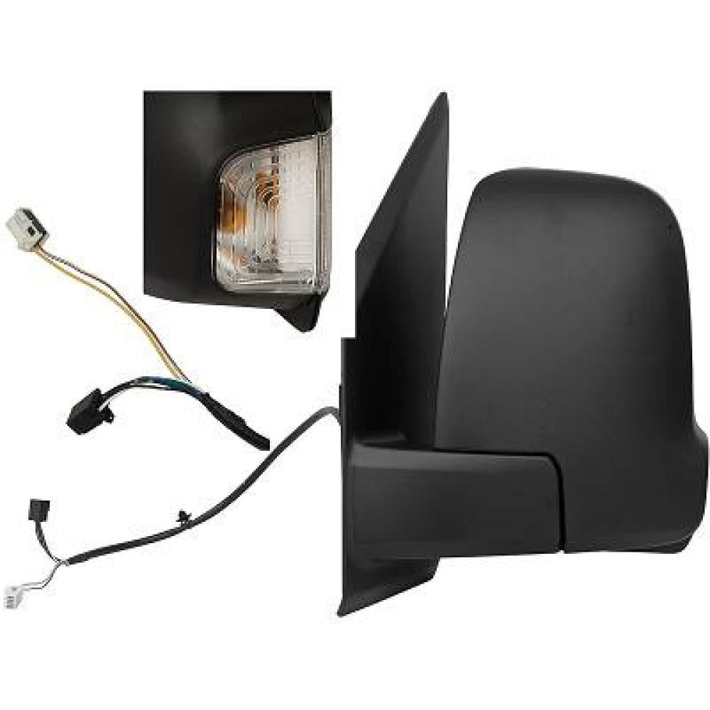 retrovisore sinistro elettrico nero termico con fanale braccio corto convesso 7 pins mercedes sprinter 2018 a91081089019051