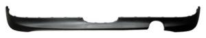 spoiler paraurti posteriore nero goffrato con scarico singolo a destra con tracce pdc mod one cooper mini mini bmw r56 2006 2010 mn3081861