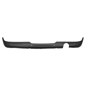 spoiler paraurti posteriore nero goffrato con fori pdc supporti con scarico singolo a destra mod one cooper mini mini bmw r56 r57 2011 2014 mn3101861