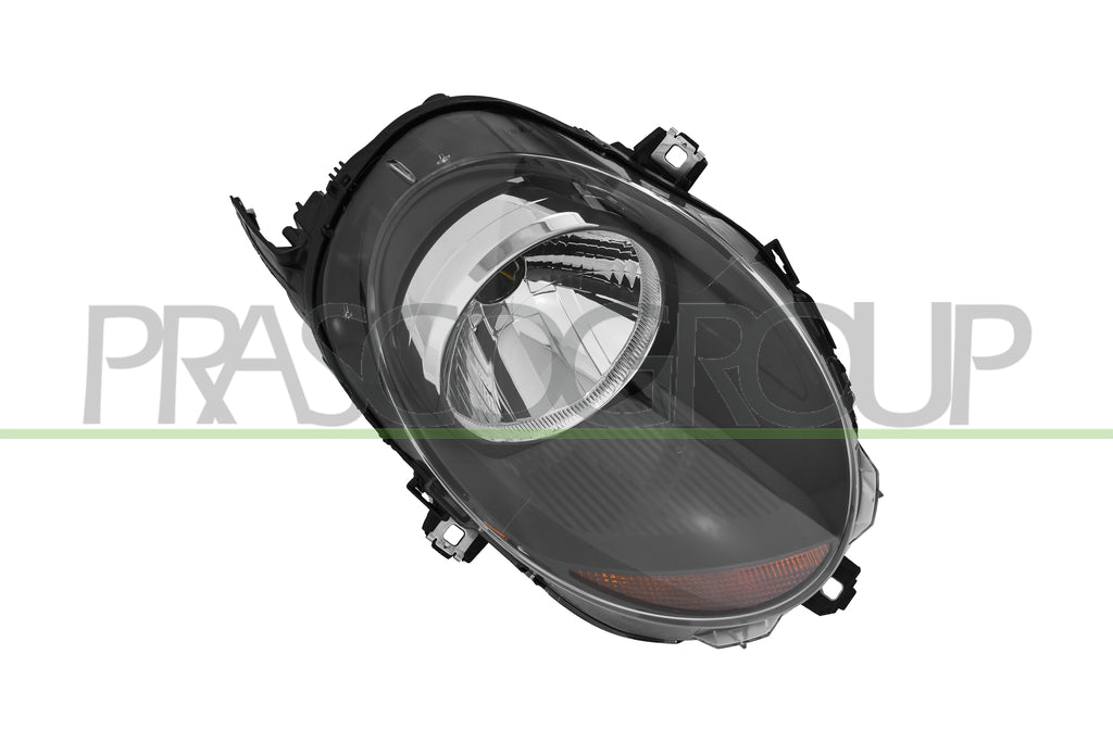 proiettore destro h4 elettrico con motore indicatore di direzione arancio versione valeo mod 18 mini mini bmw f56 f55 f57 2014 2021 mn3124943