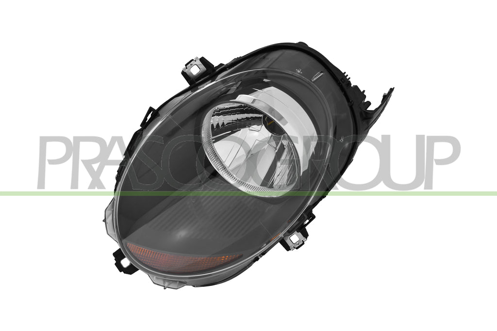 proiettore sinistro h4 elettrico con motore indicatore di direzione arancio versione valeo mod 18 mini mini bmw f56 f55 f57 2014 2021 mn3124944