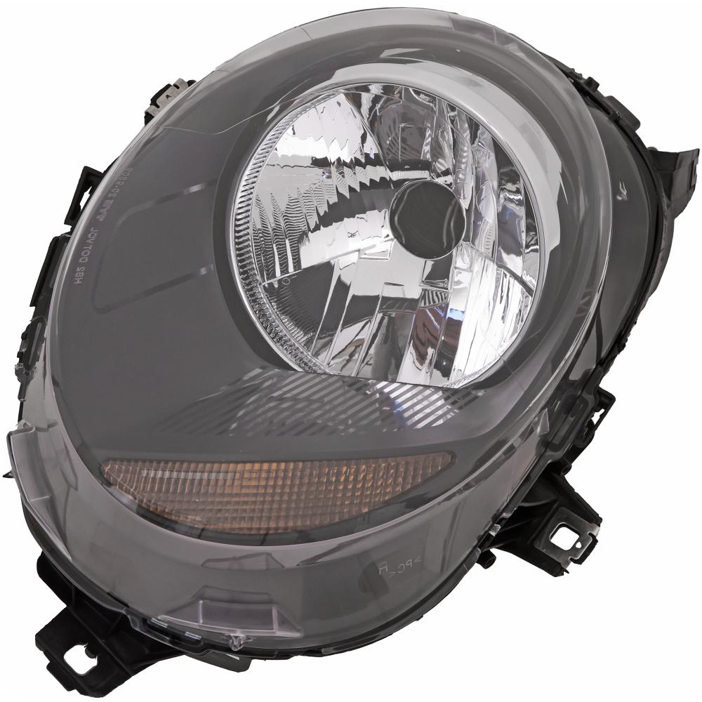proiettore sinistro h4 elettrico con motore indicatore di direzione arancio versione valeo mod 18 mini mini bmw f56 f55 f57 2014 2021 63117418863
