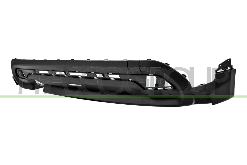 spoiler paraurti posteriore nero goffrato con tracce pdc con scarico singolo a sinistra mod 3 porte mini mini bmw f56 f55 f57 2021 2024 mn3141851