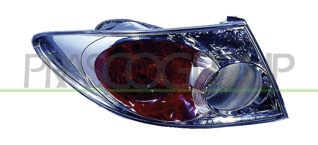 fanale posteriore destro esterno senza portalampada cromato mod 4 porte mazda 6 gg gy 2002 2005 mz0494173