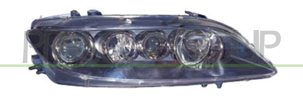 proiettore destro h1 h1 h3 elettrico con motore nero mazda 6 gg gy 2005 2007 mz0504913