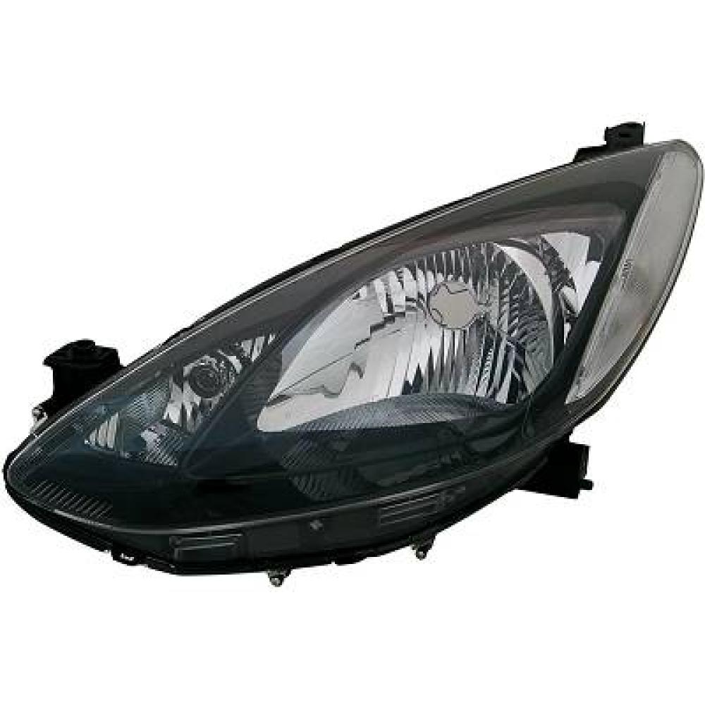 proiettore sinistro h4 elettrico con motore mazda 2 de 2008 2014 mz3094814