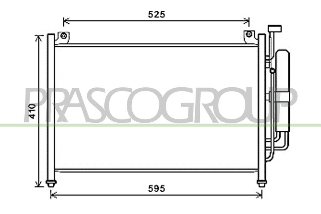 condensatore mazda 2 de 2008 2014 mz309c001