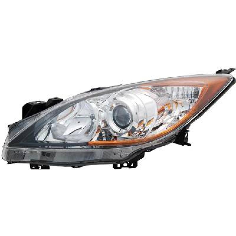 proiettore destro mod hb3 h11 elettrico senza motore mazda 3 bl 2009 2010 mz3304903