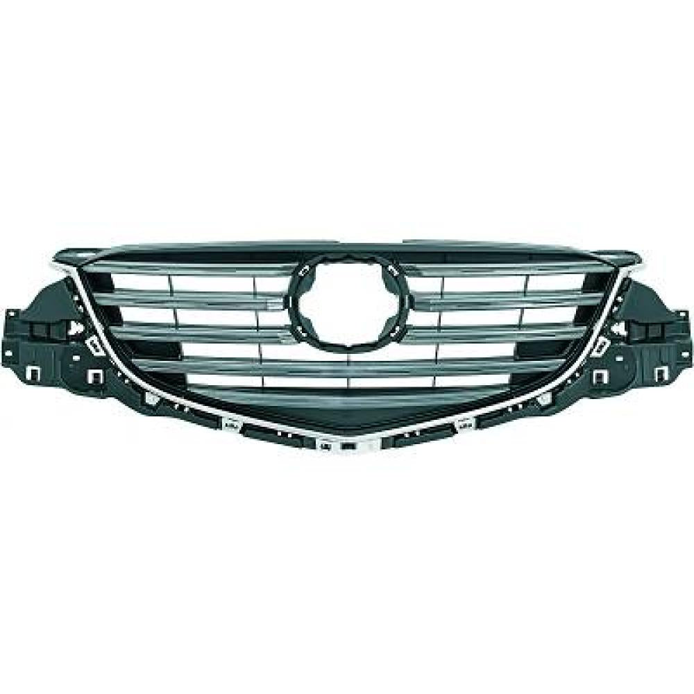 griglia radiatore grigio lucido con modanatura cromata mod 09 13 mazda cx5 ke 2012 2015 mz7022011