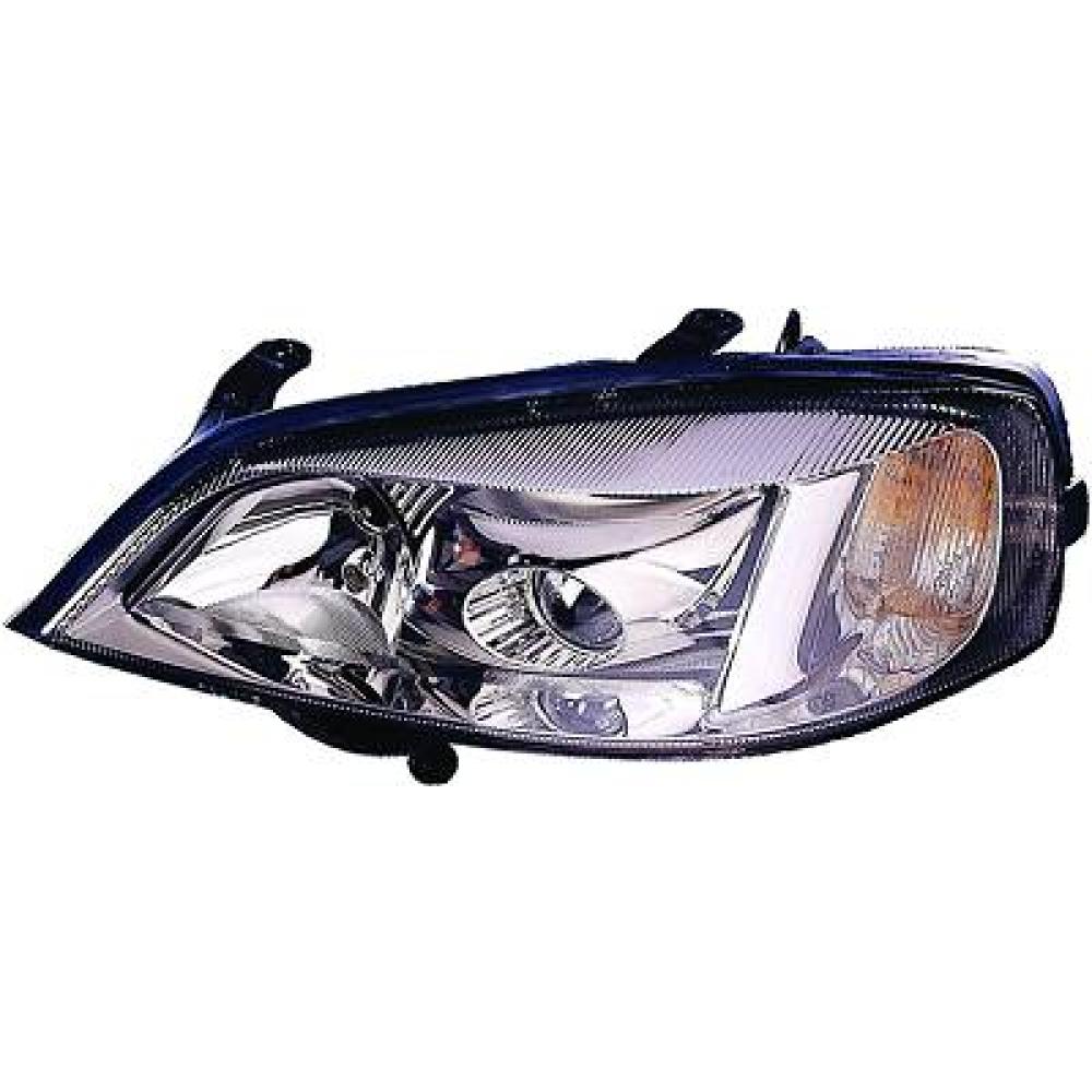 proiettore sinistro d2s h7 elettrico parabola cromata mod 01 opel vauxhall astra g 1998 2003 1216543