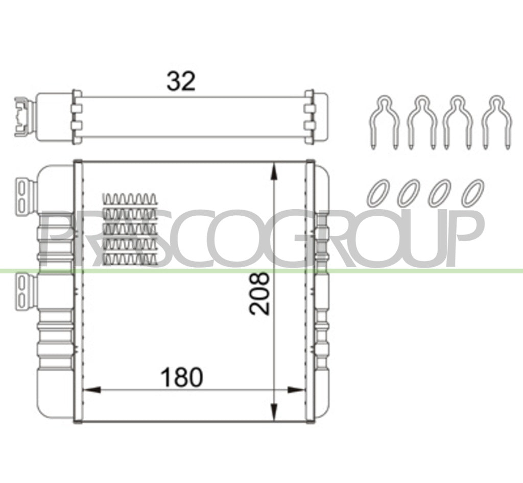riscaldatore opel vauxhall astra g t98 1998 2003 op017h005
