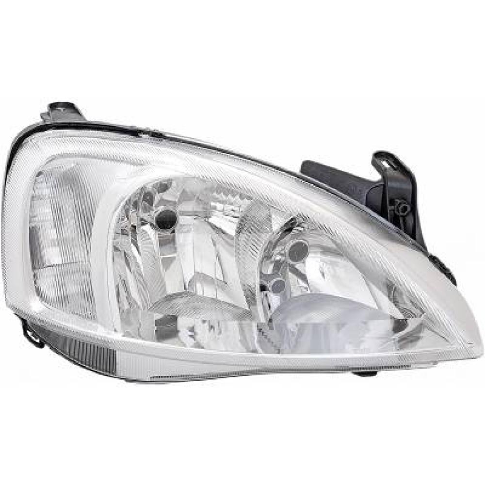 proiettore destro h7 h7 elettrico con motore mod 06 02 versione a l opel vauxhall corsa c 2000 2003 op0304913