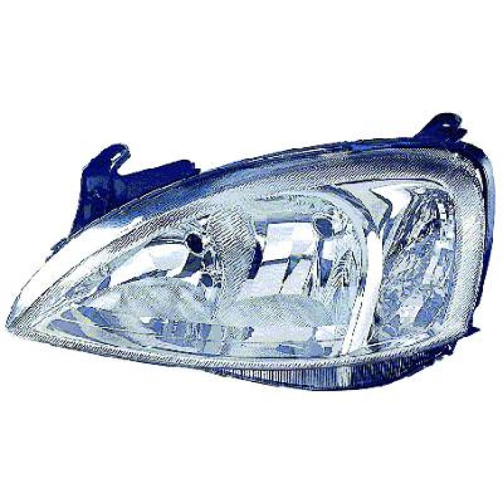 proiettore sinistro h7 h7 elettrico con motore versione valeo opel vauxhall corsa c 2003 2006 op0304934