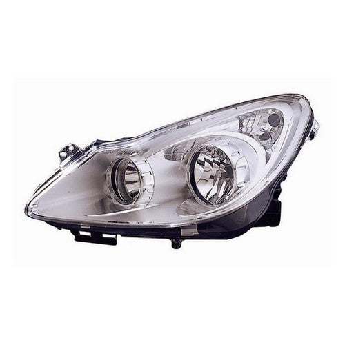 proiettore sinistro h1 h7 elettrico cromato con motore opel vauxhall corsa d 2006 2011 op0344902