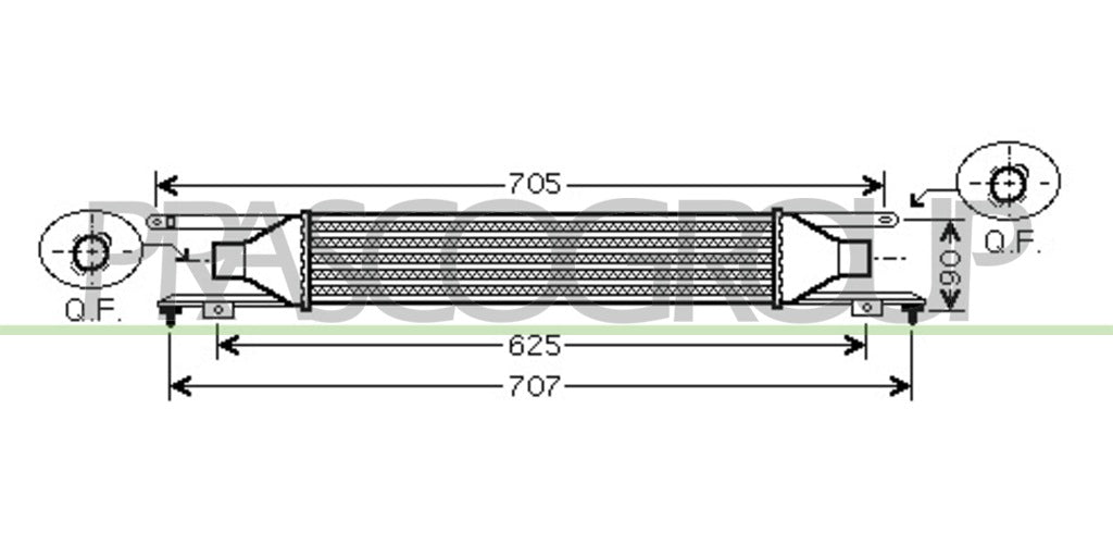 intercooler opel vauxhall corsa d 2006 2011 op034n001