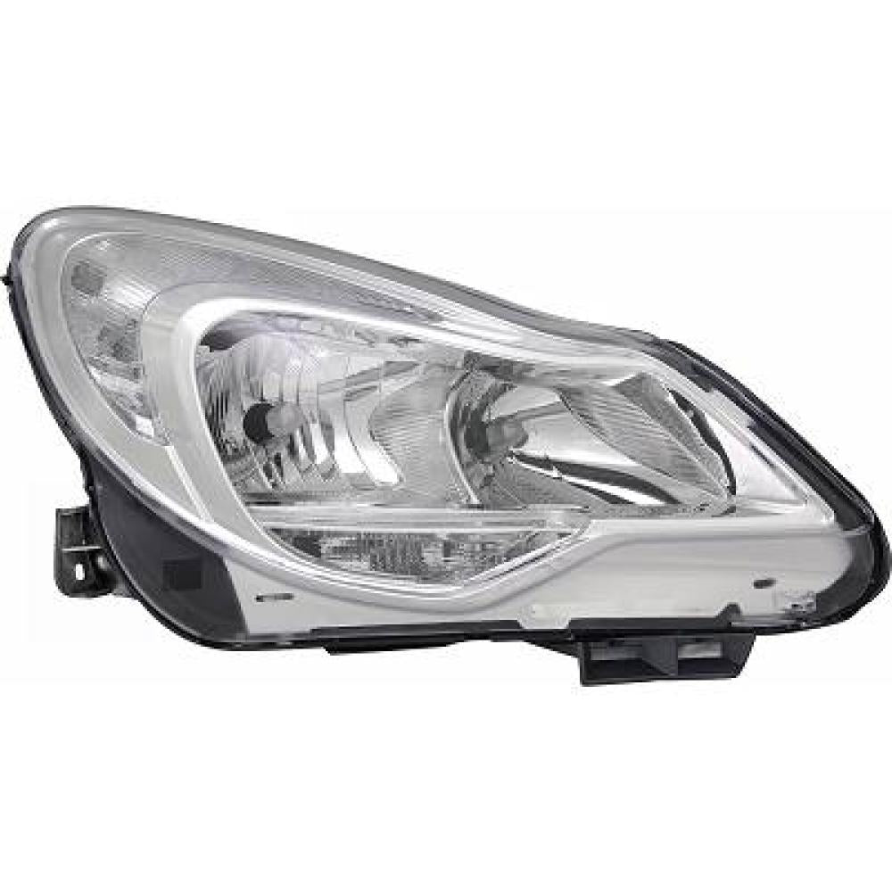 proiettore destro h7 h1 elettrico con motore nero opel vauxhall corsa d 2011 2014 op0354913