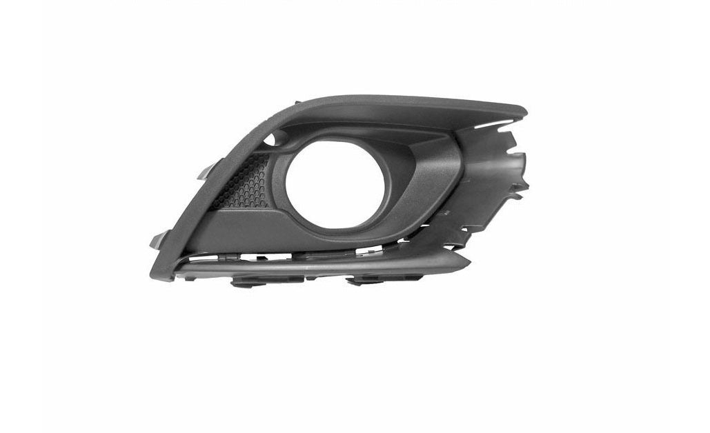 griglia destra paraurti anteriore nera goffrata con fori modanatura con sede fendinebbia opel vauxhall corsa e 2015 2019 op0362133