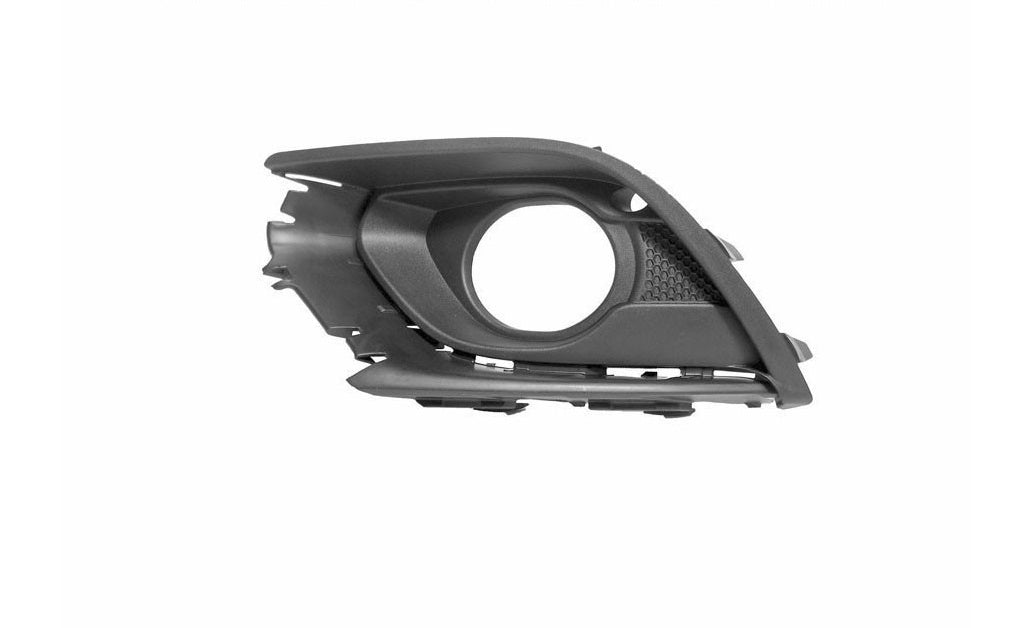 griglia sinistra paraurti anteriore nera goffrata con fori modanatura con sede fendinebbia opel vauxhall corsa e 2015 2019 op0362134