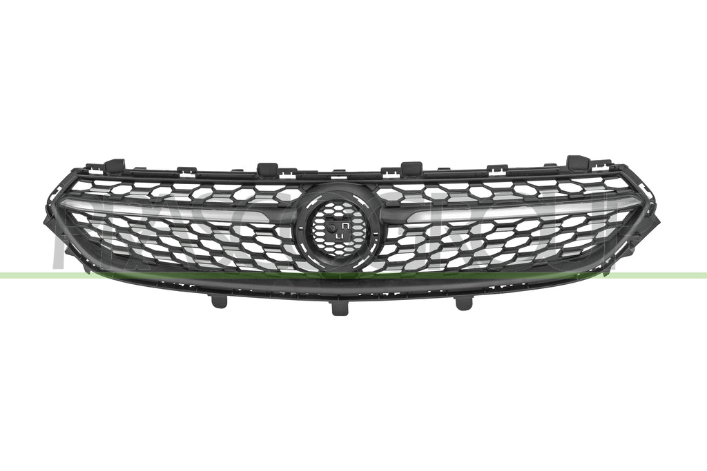 griglia radiatore nera goffrata con modanatura cromata con inserti cromati opel vauxhall corsa f 2019 2023 op0382001
