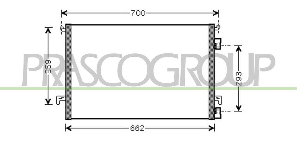 condensatore fiat croma 2005 2007 op056c002