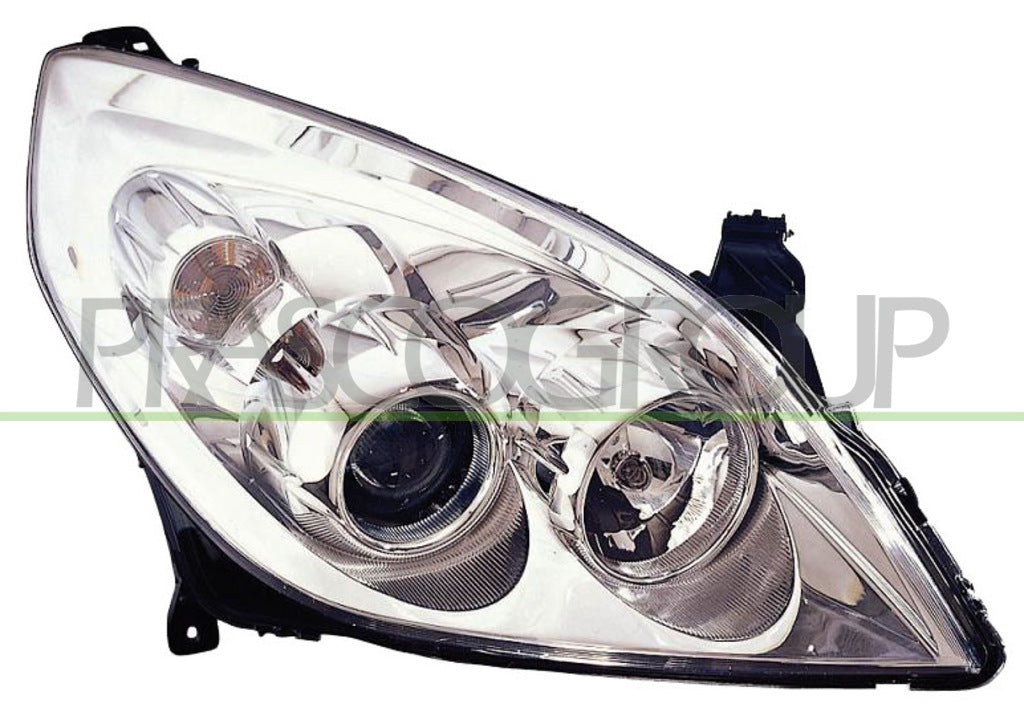 proiettore destro h1 h7 elettrico cromato con motore opel vauxhall vectra c 2005 2008 op0584903