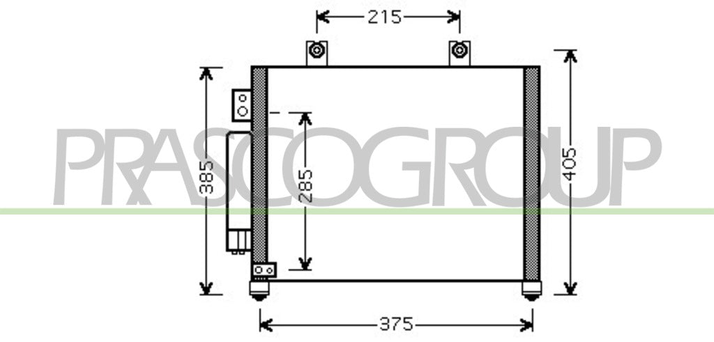 condensatore opel vauxhall agila 2000 2007 op304c001