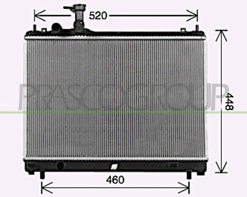 radiatore opel vauxhall agila 2008 2015 op305r004