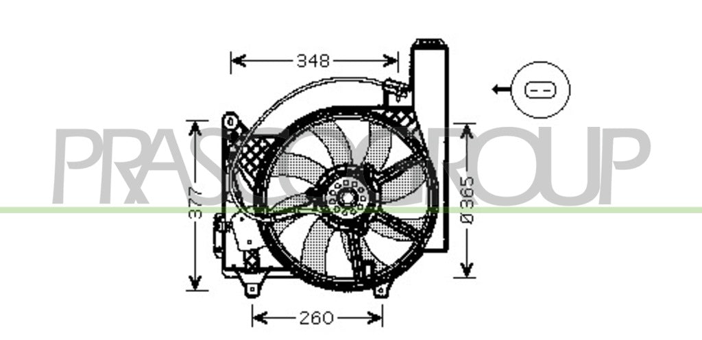 ventola opel vauxhall meriva 2003 2006 op350f002