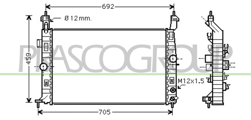 radiatore opel vauxhall meriva 2003 2006 op350r006
