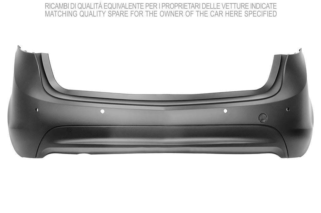 paraurti posteriore con primer con fori pdc supporti con tappo copri gancio opel vauxhall meriva b 2010 2013 op3541061