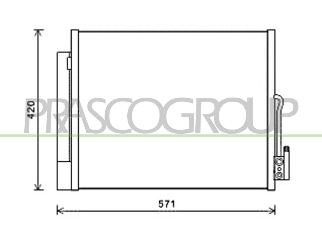 condensatore opel vauxhall meriva b 2010 2013 op354c001