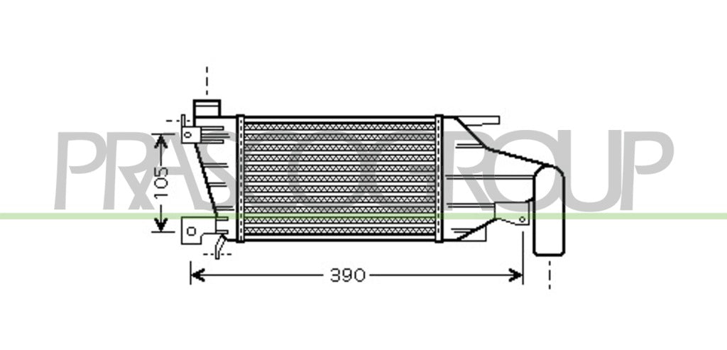 intercooler opel vauxhall astra h a04 2004 2006 op410n004
