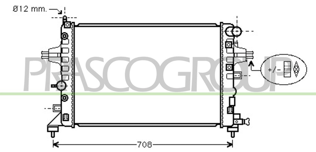 radiatore opel vauxhall astra h a04 2004 2006 op410r001
