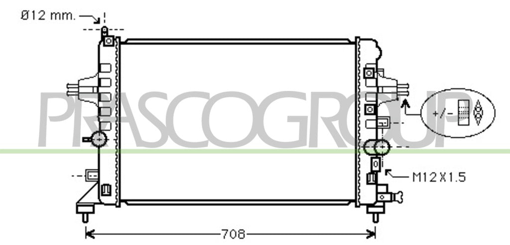 radiatore opel vauxhall astra h a04 2004 2006 op410r002