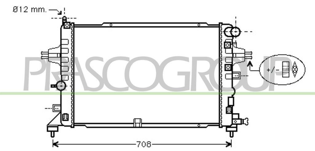 radiatore opel vauxhall astra h a04 2004 2006 op410r005
