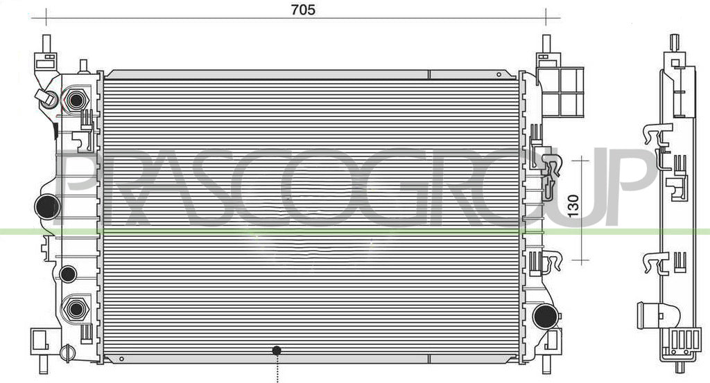 radiatore opel vauxhall mokka 2013 2016 op700r008
