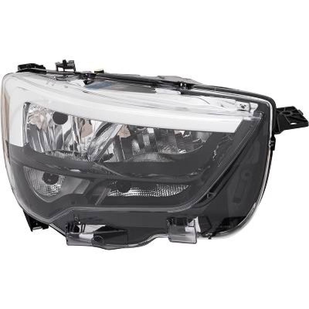 proiettore destro h7 h1 elettrico con motore con luce diurna led opel vauxhall combo e van 2018 2024 op9124903