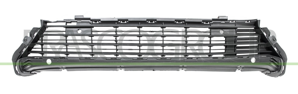 griglia paraurti anteriore centrale nera con fori pdc supporti opel vauxhall combo e multispace life 2018 2024 op9132130