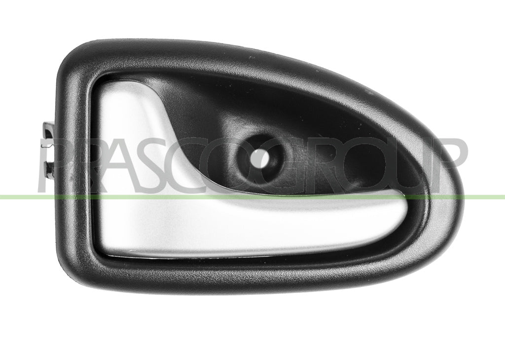 maniglia anteriore sinistra interna con leva argento scuro con mostrina nera opel vauxhall vivaro 2001 2007 op9328408