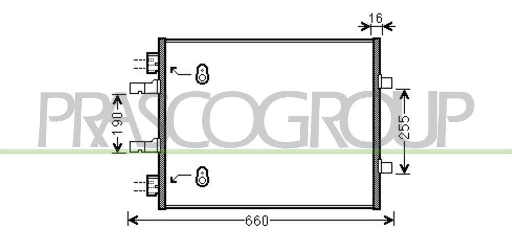 condensatore opel vauxhall vivaro 2007 2014 op934c001