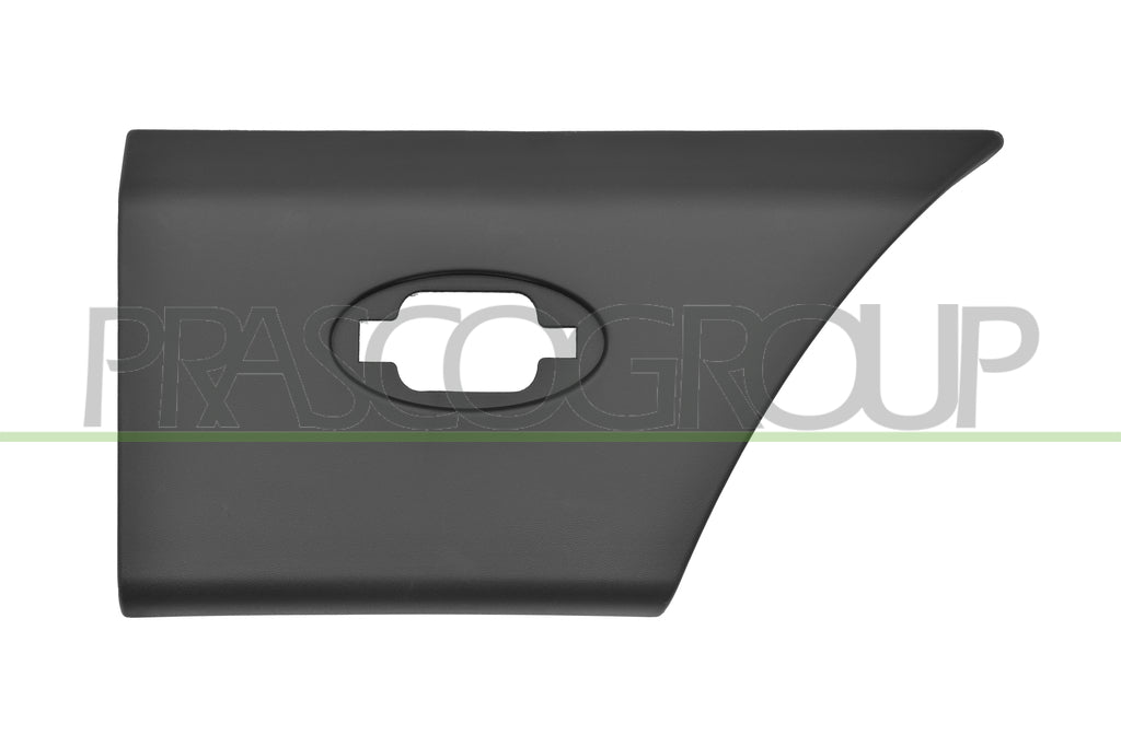 modanatura parafango posteriore destro parte posteriore nera goffrata con clips con foro luce ingombro mod passo lungo opel vauxhall movano 2010 2014 op9541483