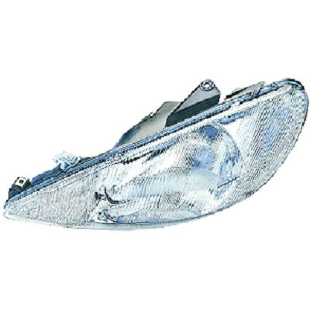 proiettore sinistro h4 elettrico senza motore peugeot 206 1998 2009 pg0094804