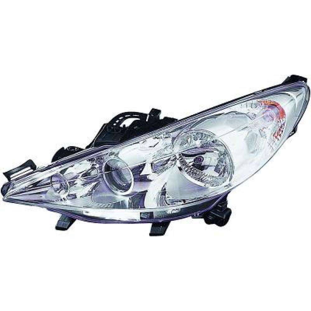proiettore sinistro h7 h7 h1 elettrico con motore peugeot 207 2006 2009 pg3204914