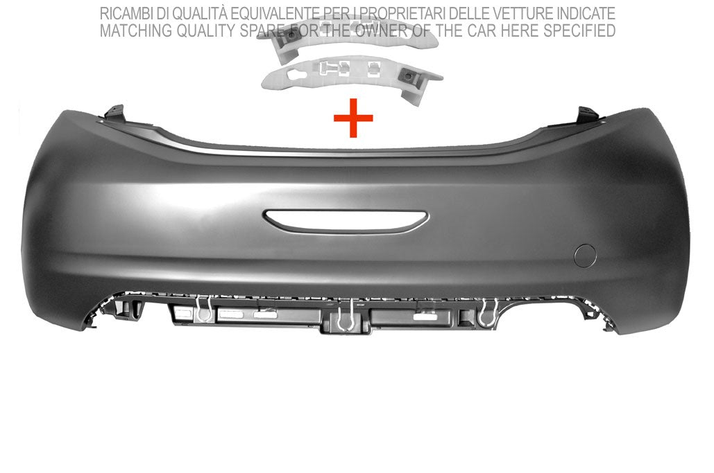 paraurti posteriore con primer con tappo copri gancio peugeot 208 2012 2015 pg3261051