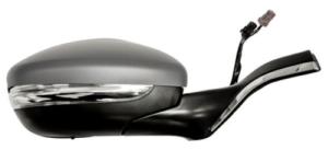 retrovisore destro elettrico termico con primer con fanale chiudibile con sonda con profilo cromato convesso peugeot 2008 2013 2016 pg3267353